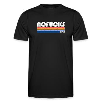 Retro Rainbow Gradient T-Shirt Design - Men's Functional T-Shirt - black - Front - AI Model Male 178 dark (178cm)