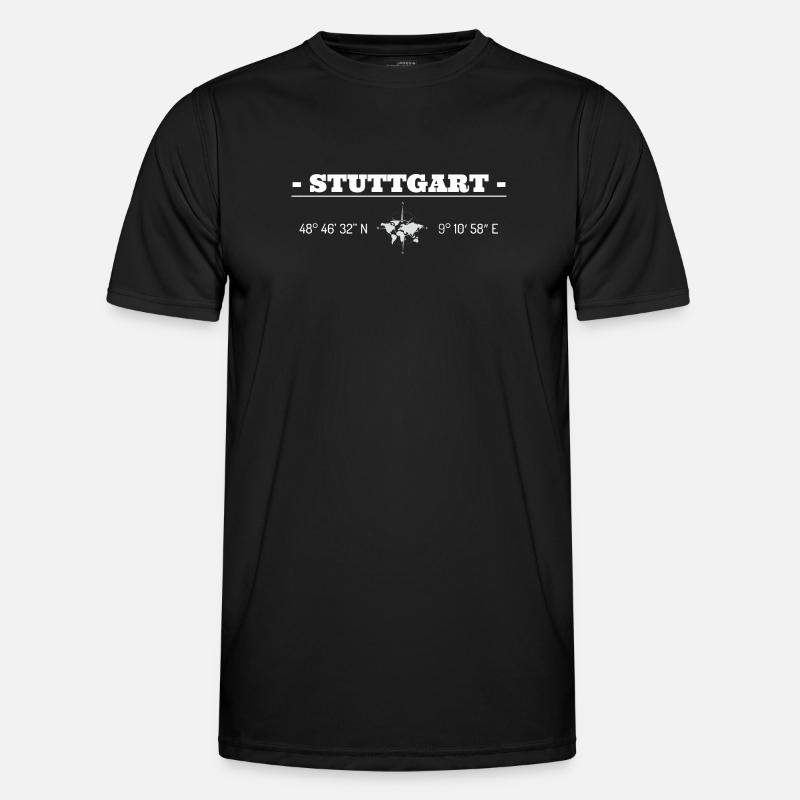 Coordinates Stuttgart - Men's Functional T-Shirt - black