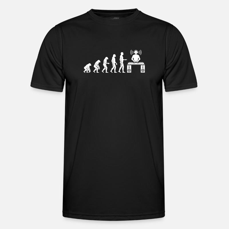 Evolution to DJ - Men's Functional T-Shirt - black