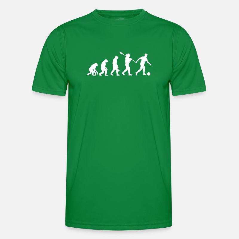 Fußball Evolution | Soccer Evolution Männer Funktions-T-Shirt