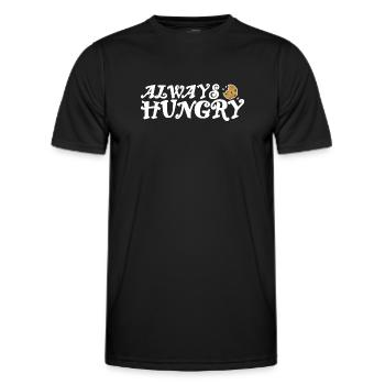 Always hungry helles Design - Männer Funktions-T-Shirt - Schwarz - Vorne - AI Model Male 178 dark (178cm)