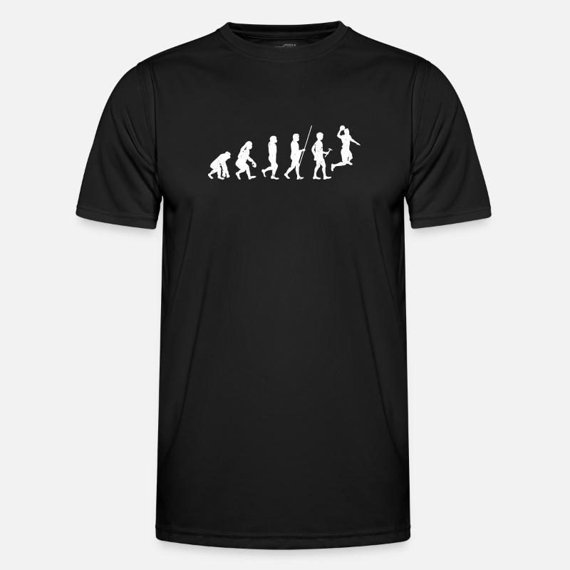 Techno Evolution Silhouettes - Men's Functional T-Shirt - black