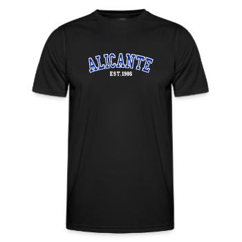 Alicante Fondée en 1986 - T-shirt sport Homme - noir - Devant - AI Model Male 178 dark (178cm)