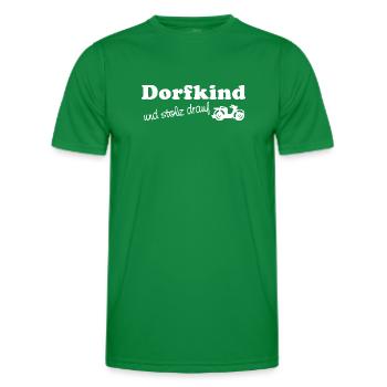 Village child - and proud of it - Men's Functional T-Shirt - kelly green - Front - AI Model Male 178 dark (178cm)