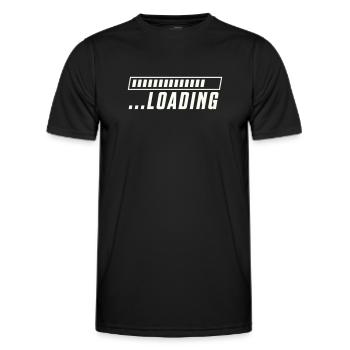 Loading Bar Loading Progress - Men's Functional T-Shirt - black - Front - AI Model Male 178 dark (178cm)