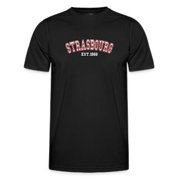Strasbourg Est. 1966 - Men's Functional T-Shirt - black - Front - AI Model Male 178 dark (178cm)