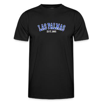 Las Palmas Est. 1965 - Men's Functional T-Shirt - black - Front - AI Model Male 178 dark (178cm)