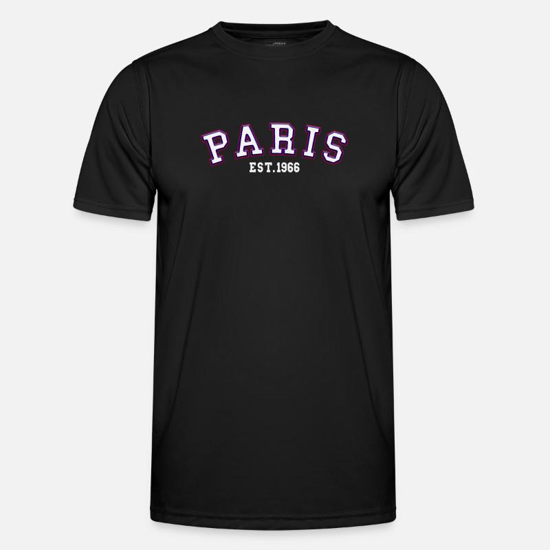 Paris Est. 1966 - Men's Functional T-Shirt - black