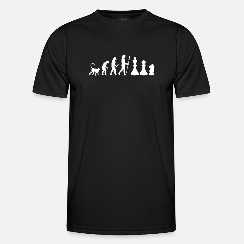 Chess Evolution - Men's Functional T-Shirt - black