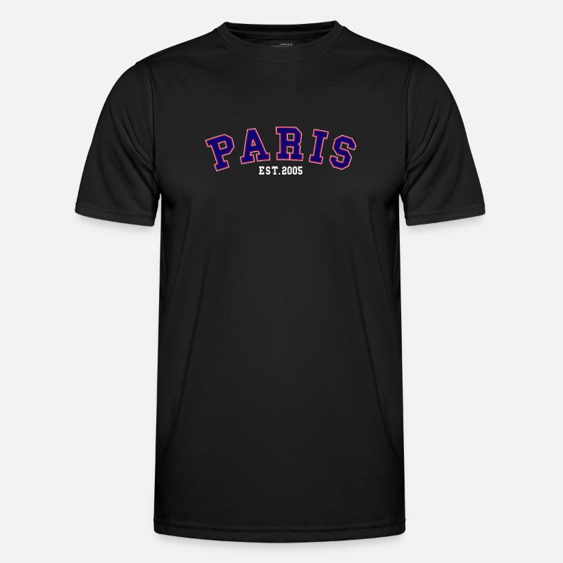 PARIS_EST_2005 - Männer Funktions-T-Shirt - Schwarz