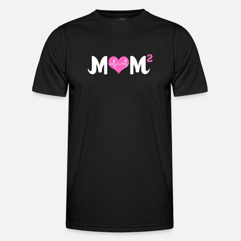 Zwillinge Mama Zwilling Mutter Geschenk - Männer Funktions-T-Shirt - Schwarz