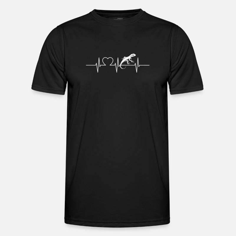 Eidechsen Eidechse - Männer Funktions-T-Shirt - Schwarz