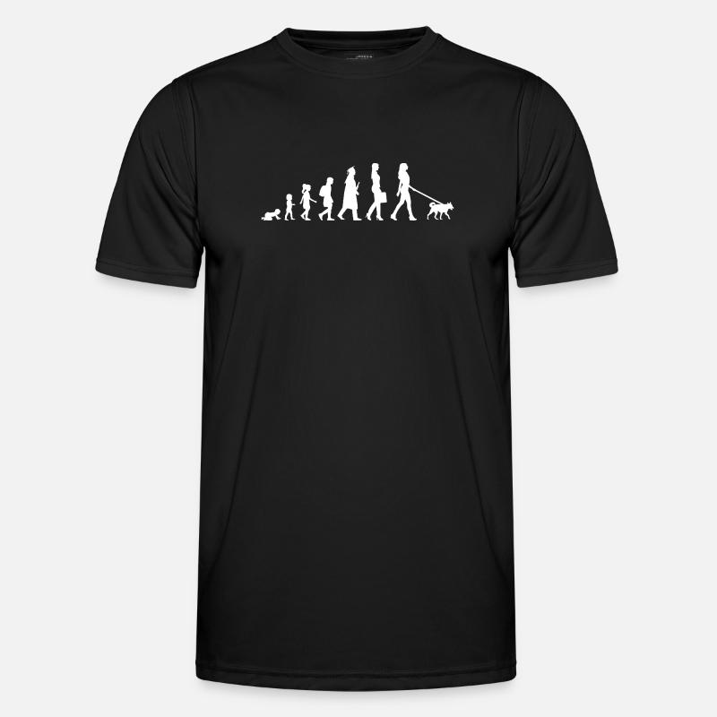 Évolution d’un propriétaire de chien - T-shirt sport Homme - noir