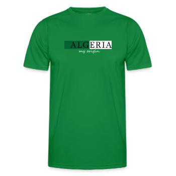 Algérie Mon Origine - T-shirt sport Homme - vert - Devant - AI Model Male 178 dark (178cm)