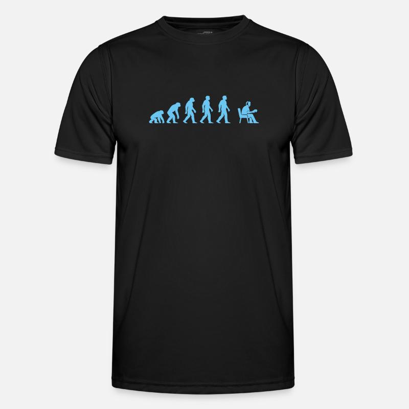 Evolution zur Büroarbeit Männer Funktions-T-Shirt