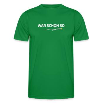 War schon so. – Lustiges Handwerker Shirt - Männer Funktions-T-Shirt - Kelly Green - Vorne - AI Model Male 178 dark (178cm)
