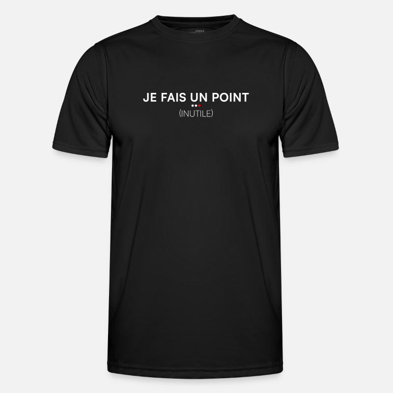 I'm making a point, useless office humor - Men's Functional T-Shirt - black