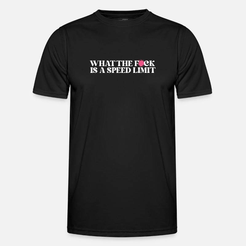 Auto - Männer Funktions-T-Shirt - Schwarz