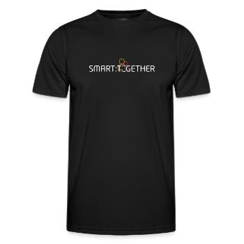 Smart Together weiß - Männer Funktions-T-Shirt - Schwarz - Vorne - AI Model Male 178 dark (178cm)