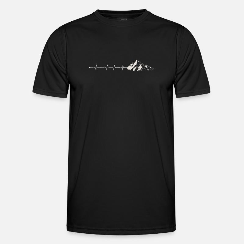 Mountain Pulse Adventure Tee - Men's Functional T-Shirt - black