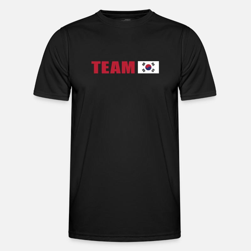 Conception d’inspiration du drapeau sud-coréen - T-shirt sport Homme - noir
