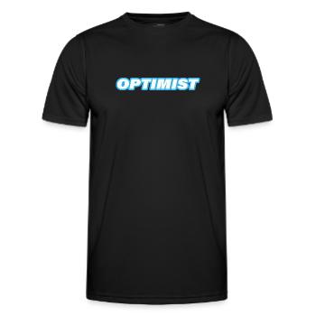 OPTIMIST - Männer Funktions-T-Shirt - Schwarz - Vorne - AI Model Male 178 dark (178cm)