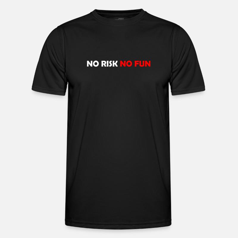 No Risk No Fun - Men's Functional T-Shirt - black