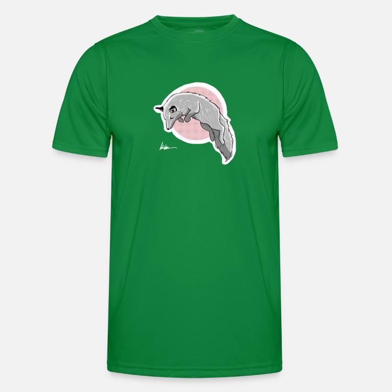 Jagd Schneefuchs Männer Funktions-T-Shirt