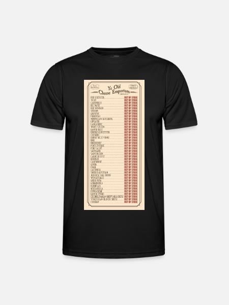 Ye Olde Cheese Emporium Sketch - Men's Functional T-Shirt - black