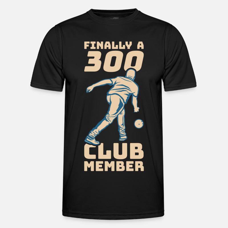 300 points bowling - Men's Functional T-Shirt - black