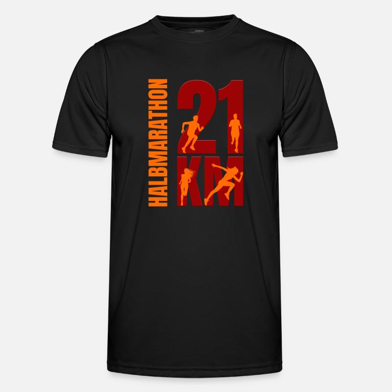 21 KM - Halbmarathon Männer Funktions-T-Shirt