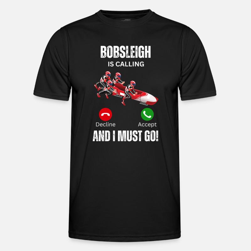 Bobsleigh Is Calling - Men's Functional T-Shirt - black