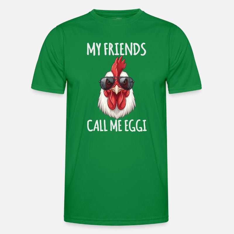 Eggi Huhn Hühnchen Männer Funktions-T-Shirt