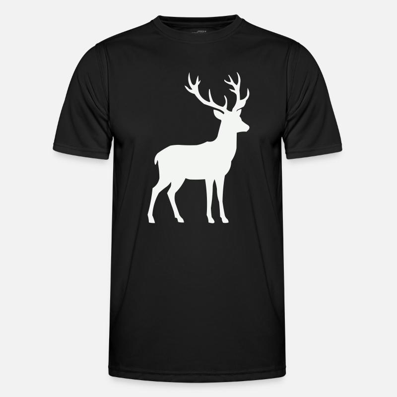 Deer Silhouette - Men's Functional T-Shirt - black