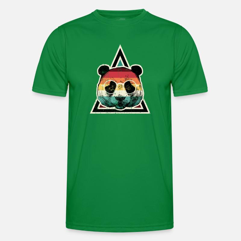 Rainbow Panda Prism Men's Functional T-Shirt