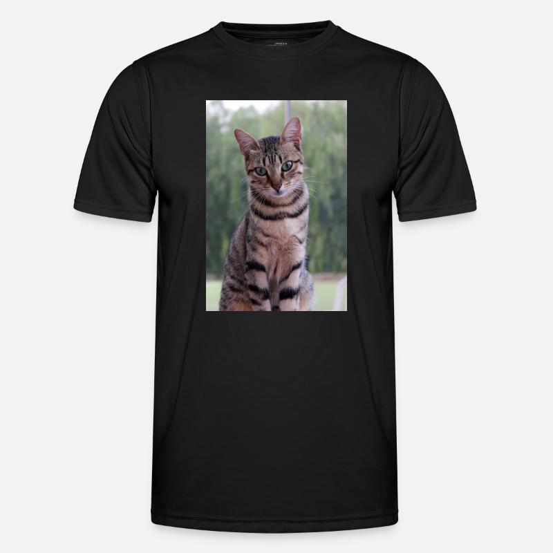 Katze Kätzchen Männer Funktions-T-Shirt