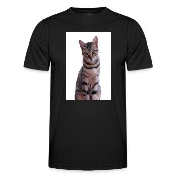Katze Katzen Kätzchen Tigerkatze - Männer Funktions-T-Shirt - Schwarz - Vorne - AI Model Male 178 dark (178cm)