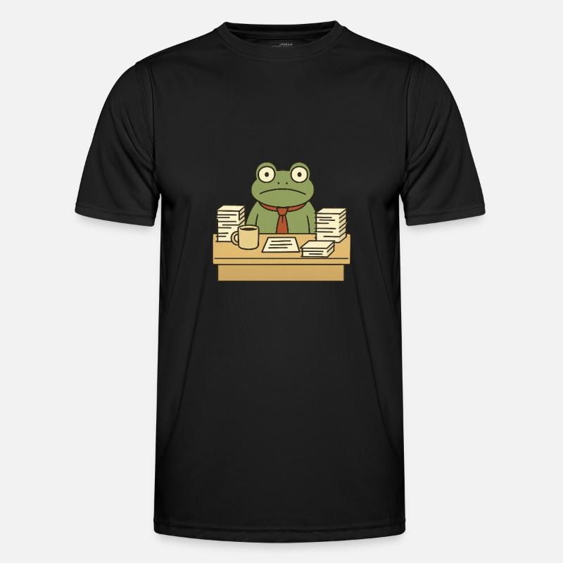 Business Frog - Men's Functional T-Shirt - black