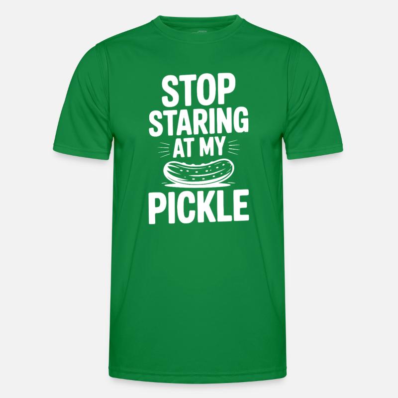 Stop Staring at My Pickle Men's Functional T-Shirt