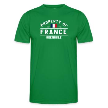 French Real Estate Grenoble - Men's Functional T-Shirt - kelly green - Front - AI Model Male 178 dark (178cm)