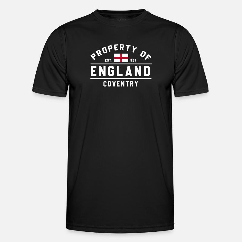 Eigentum von England Coventry - Männer Funktions-T-Shirt - Schwarz