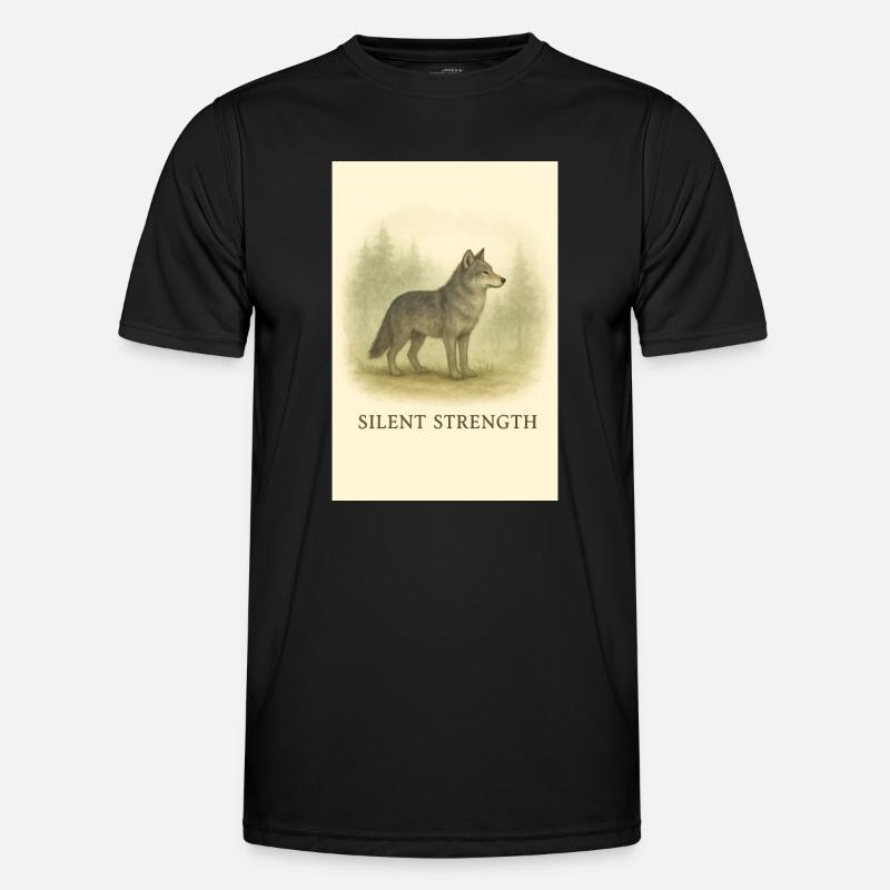 Silent Force Wolf - Men's Functional T-Shirt - black