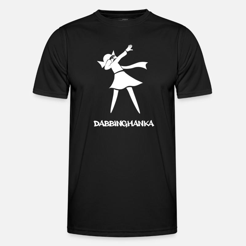 DABBING HANKA - Männer Funktions-T-Shirt - Schwarz