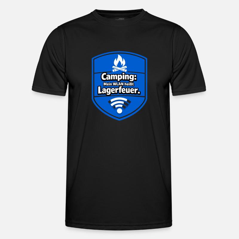 Camping Campfire - Men's Functional T-Shirt - black