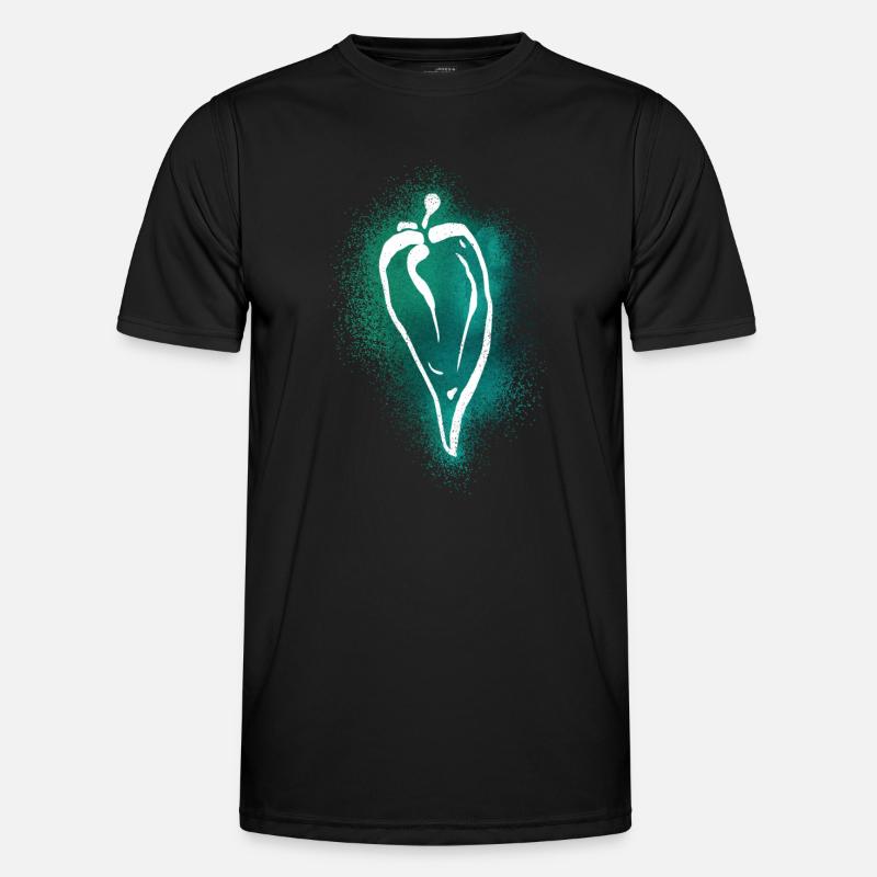 Blacklight Neon Chili Men's Functional T-Shirt