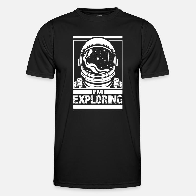 J’explore - T-shirt sport Homme - noir