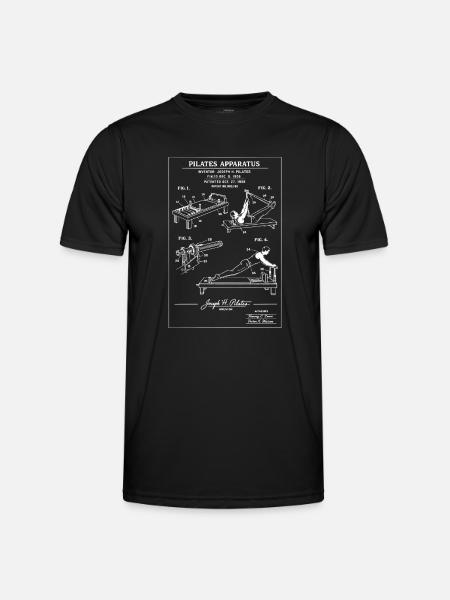 Pilates Apparatus Blueprint - Men's Functional T-Shirt - black