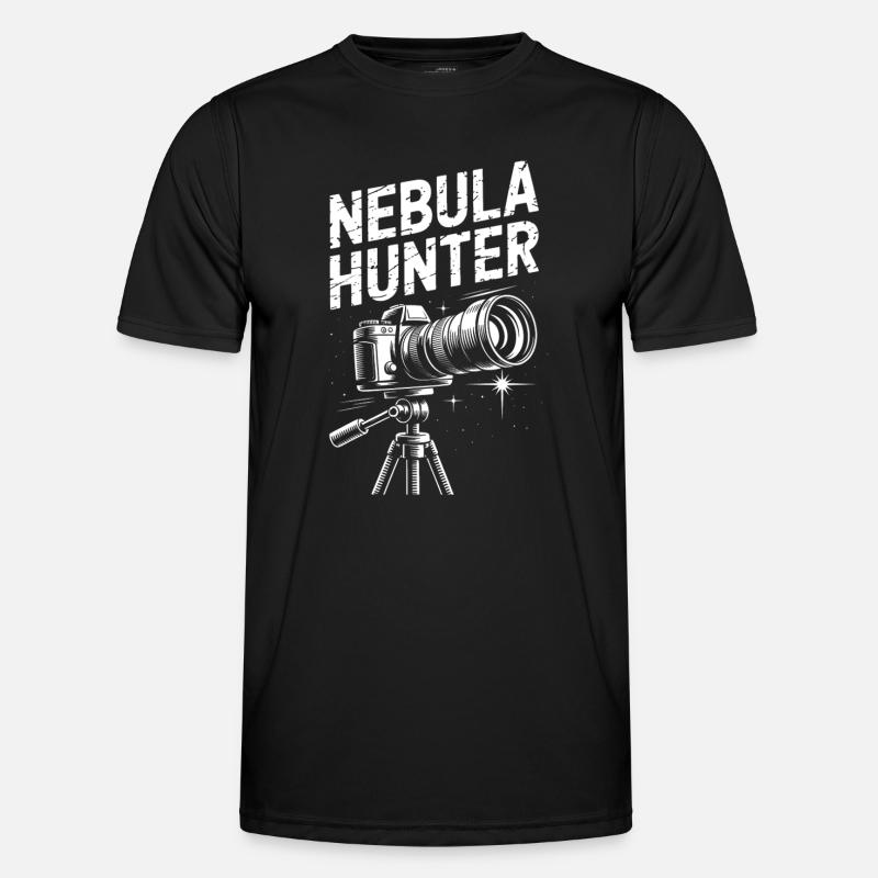 Nebula Hunter Telescope - Men's Functional T-Shirt - black