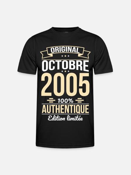 20th Anniversary - Original - October 2005 - Men's Functional T-Shirt - black