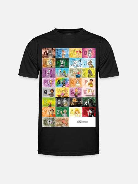 German Finger Alphabet 1 / - Men's Functional T-Shirt - black